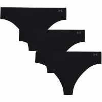 Under Armour Thong Solid 3Pk Ld99 Black Дамско бельо