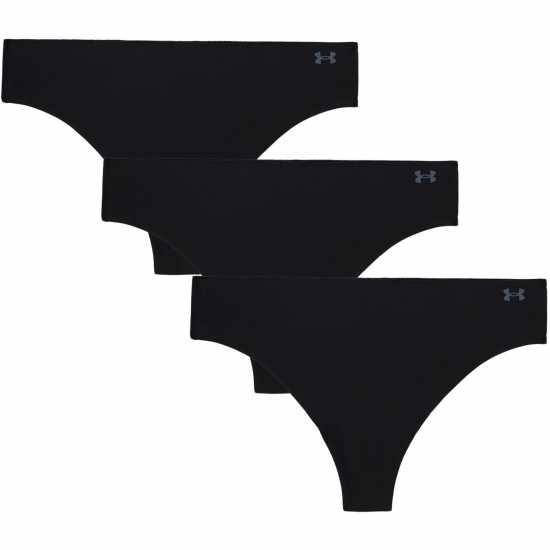 Under Armour Thong Solid 3Pk Ld99 Black Дамско бельо