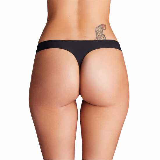 Under Armour Thong Solid 3Pk Ld99 Black Дамско бельо