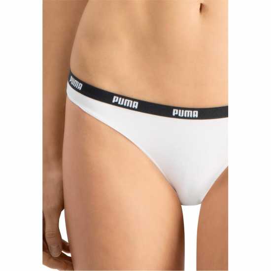 Puma 2 Pack Bikini Briefs Womens White - Дамско бельо