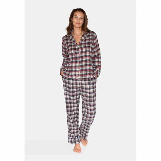 Women's Helga Check Long Sleeve Pyjama Set  