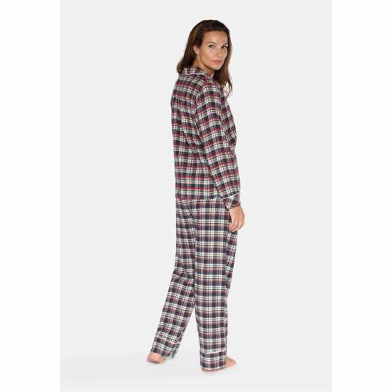 Women's Helga Check Long Sleeve Pyjama Set  
