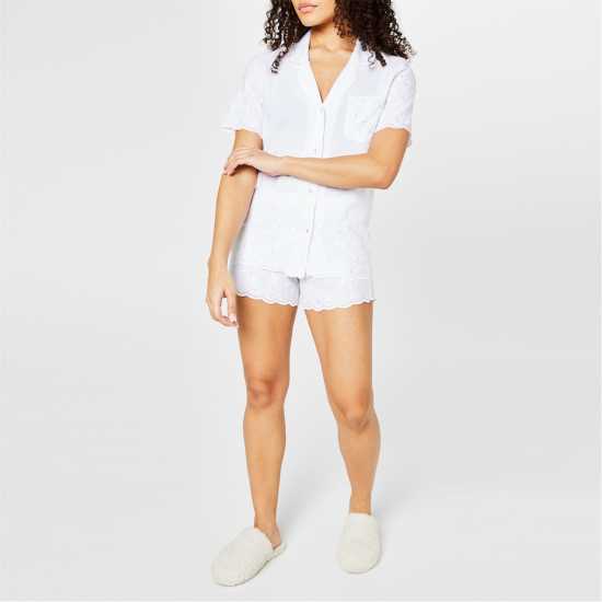 Cyberjammies Rose Embroidered Pyjama Set  Дамски пижами