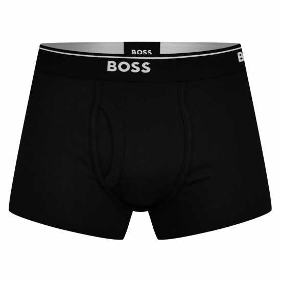 Мъжко бельо Hugo Boss Boss 2 Pack Logo Waistband Trunks Черно 001 Hugo Boss Boss 2 Pack Logo Waistband Trunks Черно 001 Мъжко бельо