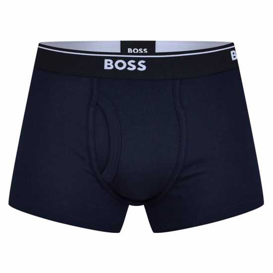 Мъжко бельо Hugo Boss Boss 2 Pack Logo Waistband Trunks Нави 405 Hugo Boss Boss 2 Pack Logo Waistband Trunks Нави 405 Мъжко бельо