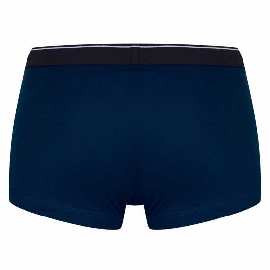 Мъжко бельо Hugo Boss Boss 2 Pack Logo Waistband Trunks Navy/Blue Hugo Boss Boss 2 Pack Logo Waistband Trunks Navy/Blue Мъжко бельо