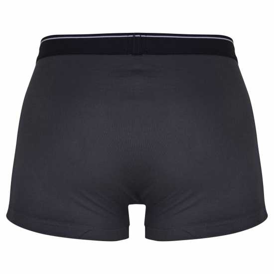 Hugo Boss Boss 2 Pack Logo Waistband Trunks Black/Grey Мъжко бельо