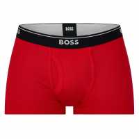 Hugo Boss Boss 2 Pack Logo Waistband Trunks Черно/Червено Мъжко бельо