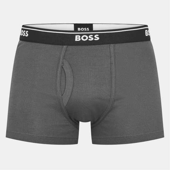 Boss 2 Pack Logo Waistband Trunks Черно/Сиво 970 Boss 2 Pack Logo Waistband Trunks Черно/Сиво 970