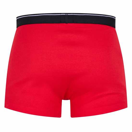 Boss 2 Pack Logo Waistband Trunks Black/Red 972 