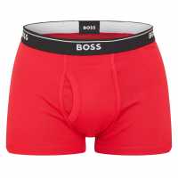 Boss Mens Boss Bodywear 2 Pack Logo Waistband Boxers Black/Red 972 