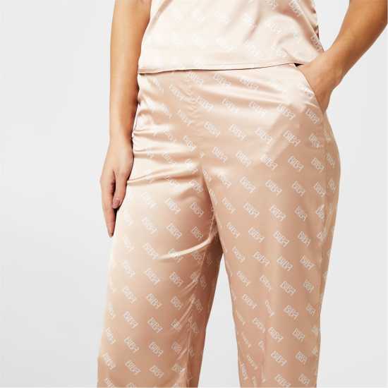 Biba Logo Pyjama Trousers Natural Дамски пижами