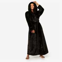 Biba Longline Soft Robe Black Дамски пижами