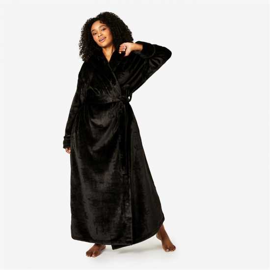Biba Cosy Maxi Robe Black - Дамски пижами