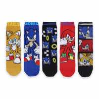 Sonic 5 Pack Socks In34  Детски чорапи