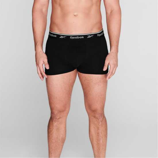 Мъжко бельо Reebok 4 Pack Everyday Mens Trunks Черно Reebok 4 Pack Everyday Mens Trunks Черно Мъжко бельо
