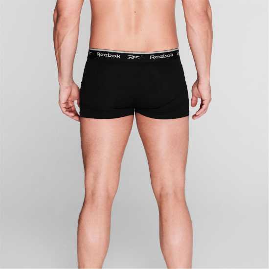 Мъжко бельо Reebok 4 Pack Everyday Mens Trunks Черно Reebok 4 Pack Everyday Mens Trunks Черно Мъжко бельо