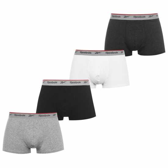 Reebok 4 Pack Everyday Mens Trunks Dark Asst Мъжко бельо