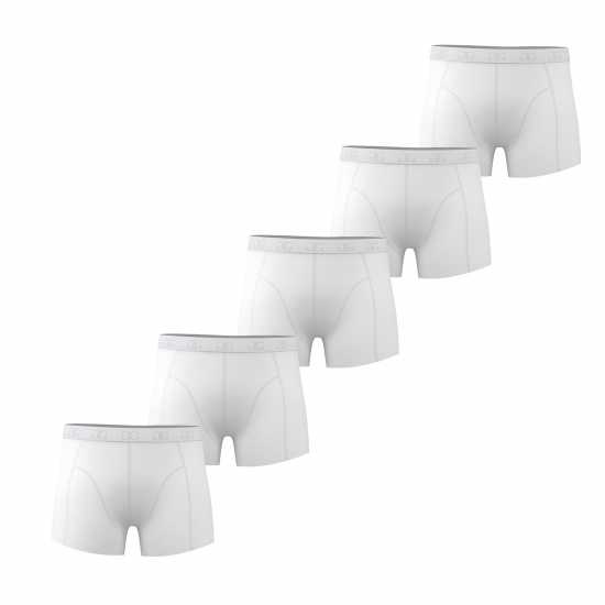 Giorgio Mens Essential 5-Pack Trunks White Мъжко бельо