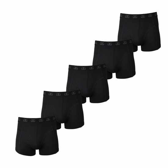 Giorgio Mens Essential 5-Pack Trunks Черно Мъжко бельо