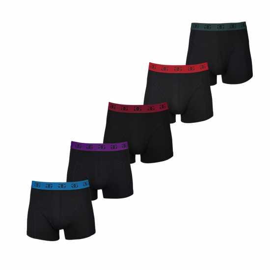 Мъжко бельо Giorgio Mens Essential 5-Pack Trunks Черно / Многоцветно Giorgio Mens Essential 5-Pack Trunks Черно / Многоцветно Мъжко бельо