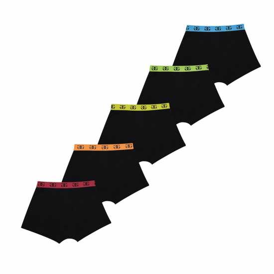 Giorgio Junior Boys 5-Pack Comfort Trunks Черно / Ярко Детско бельо