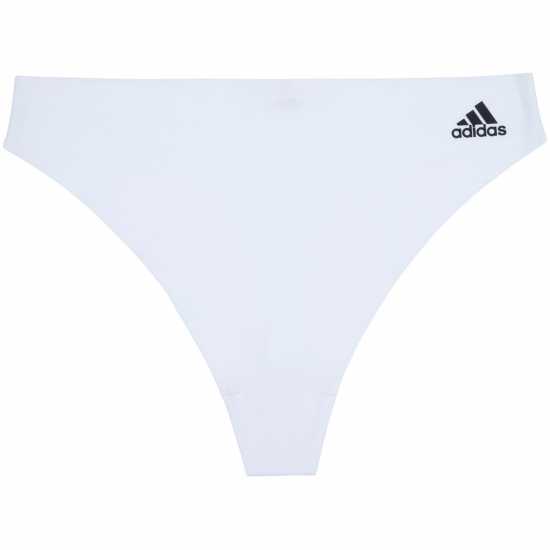 Adidas Logo Thong Womens Бяло 