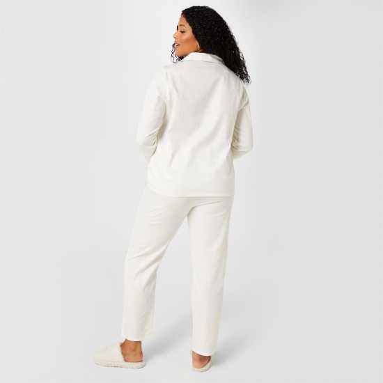 Biba Logo Jacquard Pyjama Set Ivory Logo Дамски пижами