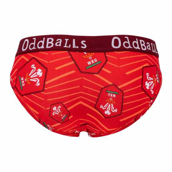 Oddballs Wales Rugby Ladies Brief  Дамско бельо