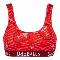 Oddballs Wales Rugby Bralette  Дамско бельо