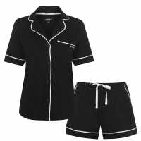Dkny Signature Short Pyjama Set Black 001 Дамски пижами