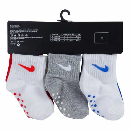 Детски чорапи Nike 6Pk Ankle Grip Bb00 Game Royal Nike 6Pk Ankle Grip Bb00 Game Royal Детски чорапи