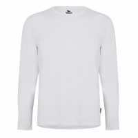 Lonsdale Мъжка Блуза Long Sleeve T Shirt Mens Бяло 
