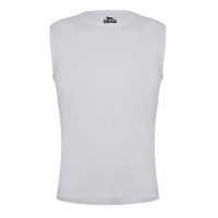 Lonsdale Мъжка Риза Sleeveless T-Shirt Mens Бяло Мъжки тениски с яка