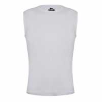 Lonsdale Мъжка Риза Sleeveless Small Logo Tee Shirt Mens White Мъжки долни дрехи