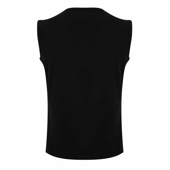 Lonsdale Мъжка Риза Sleeveless T-Shirt Mens Черно Мъжки тениски с яка