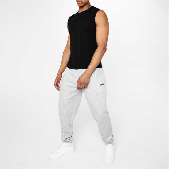 Lonsdale Мъжка Риза Sleeveless T-Shirt Mens Черно Мъжки тениски с яка