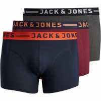 Jack And Jones 3 Pack Trunks Plus Size Multi Мъжко облекло за едри хора