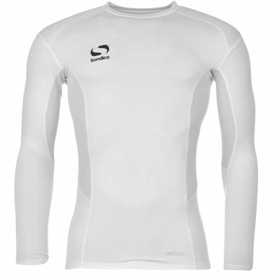 Sondico Core Base Long Sleeve Mens Бяло Мъжки долни дрехи