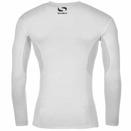 Sondico Core Base Long Sleeve Mens Бяло Мъжки долни дрехи