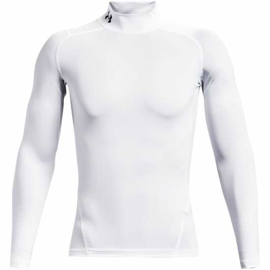 Under Armour Heatgear® Mock Long Sleeve Men's White Under Armour Heatgear® Mock Long Sleeve Men's White