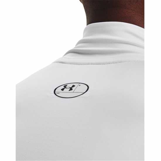 Under Armour Heatgear® Mock Long Sleeve Men's White Under Armour Heatgear® Mock Long Sleeve Men's White