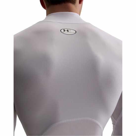 Under Armour Heatgear® Mock Long Sleeve Men's White Under Armour Heatgear® Mock Long Sleeve Men's White