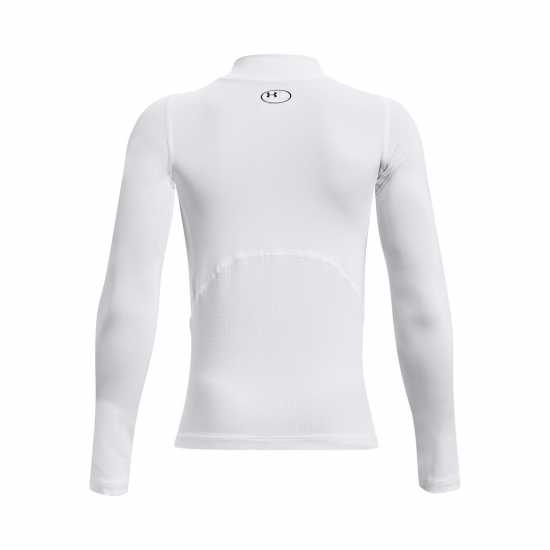 Under Armour Armour Heatgear® Mock Long Sleeve Boys Бяло Детски основен слой дрехи