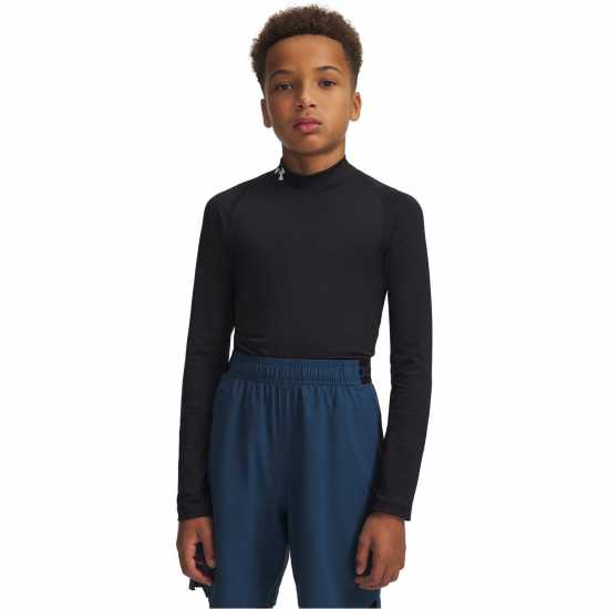 Under Armour Heatgear® Mock Long Sleeve Boys Черно Under Armour Heatgear® Mock Long Sleeve Boys Черно