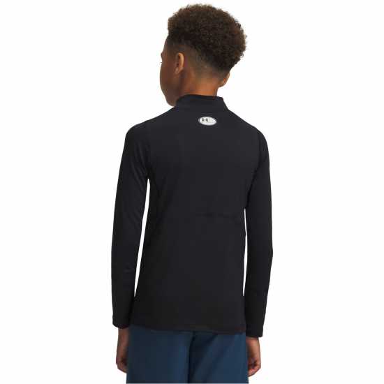 Under Armour Heatgear® Mock Long Sleeve Boys Черно Under Armour Heatgear® Mock Long Sleeve Boys Черно