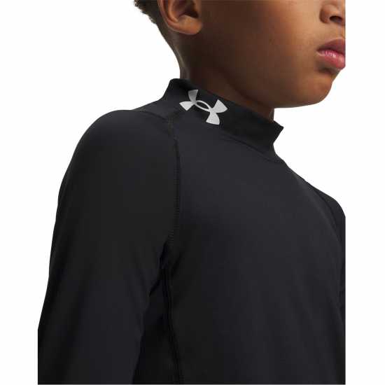 Under Armour Heatgear® Mock Long Sleeve Boys Черно Under Armour Heatgear® Mock Long Sleeve Boys Черно