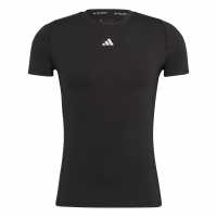 Adidas Мъжка Тениска Techfit Short Sleeve T Shirt Mens  Мъжки долни дрехи