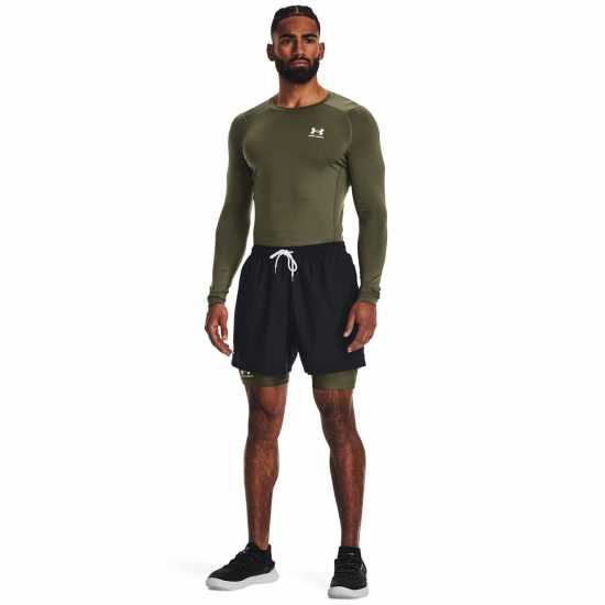 Under Armour Heatgear® Long Sleeve Mens Marine OD Green Мъжки долни дрехи