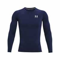 Under Armour Heatgear® Long Sleeve Mens Navy/White Мъжки долни дрехи